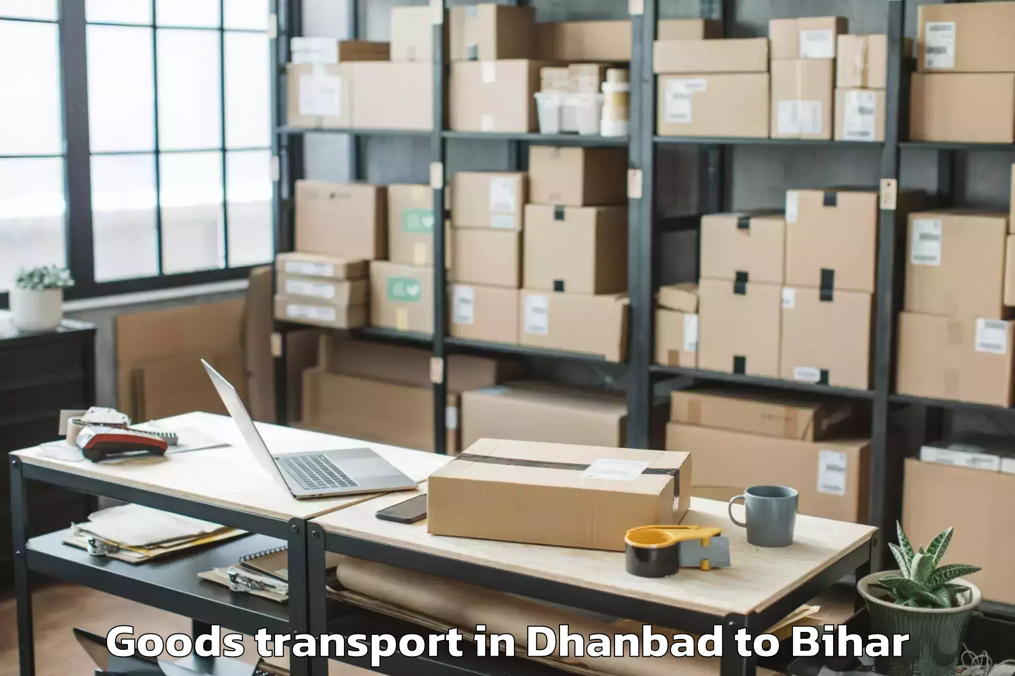 Quality Dhanbad to Bazpatti Goods Transport